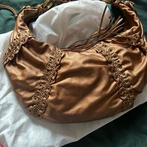 Isabella Fiore Bronze Hobo Bag